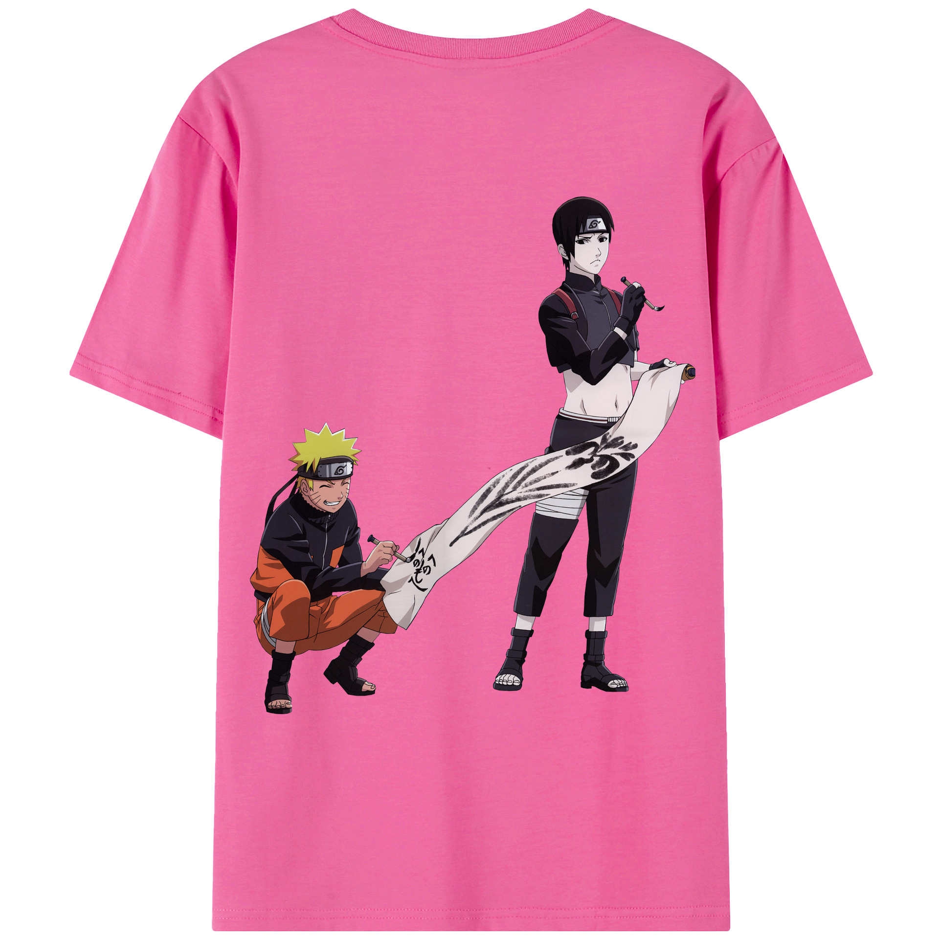 （画像用） NARUTO -ナルト- うずまき ナルト Uzumaki Naruto レディース半袖Tシャツ(バックプリント)